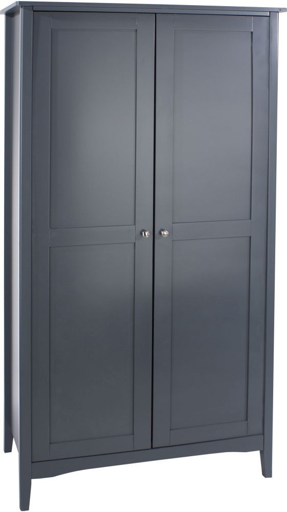 Product photograph of Como Blue 2 Door Wardrobe from Choice Furniture Superstore.